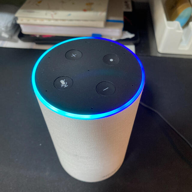 ECHO(エコー)のAmazon Echo 第2世代　スマートスピーカー　with Alexa スマホ/家電/カメラのオーディオ機器(スピーカー)の商品写真