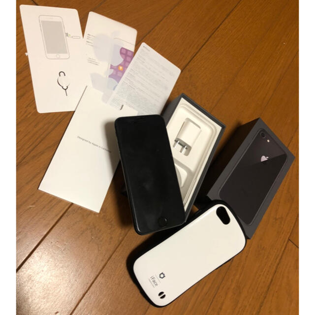 スマートフォン/携帯電話iPhone8 64GB スペースグレー　SIMロック解除済