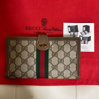 グッチ(Gucci)の極　美品　GUCCI オールド　グッチ シェリーライン　折れ　長　財布　綺麗(財布)