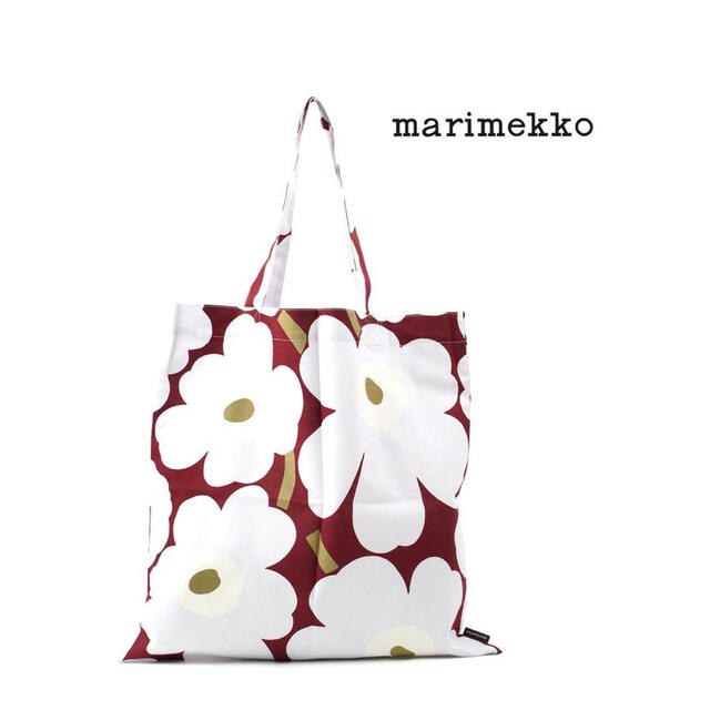 marimekko(マリメッコ)の【2020年秋冬新作】マリメッコ　トートバッグ　エコ　ウニッコ　新品未使用 レディースのバッグ(トートバッグ)の商品写真