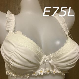 エクラ ブラショー E75L ホワイト(ブラ&ショーツセット)