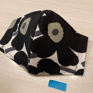 マリメッコ(marimekko)の立体　インナーマスク　黒1(その他)