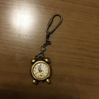 アルバ(ALBA)のドナルドの時計キーホルダー【ジャンク品】(キーホルダー)