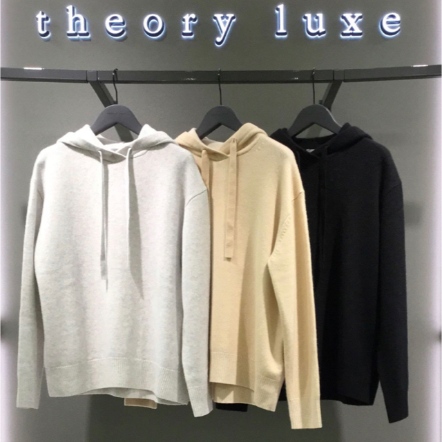 トップスtheory luxe 19AW カシミア100% ニットパーカー - ニット/セーター