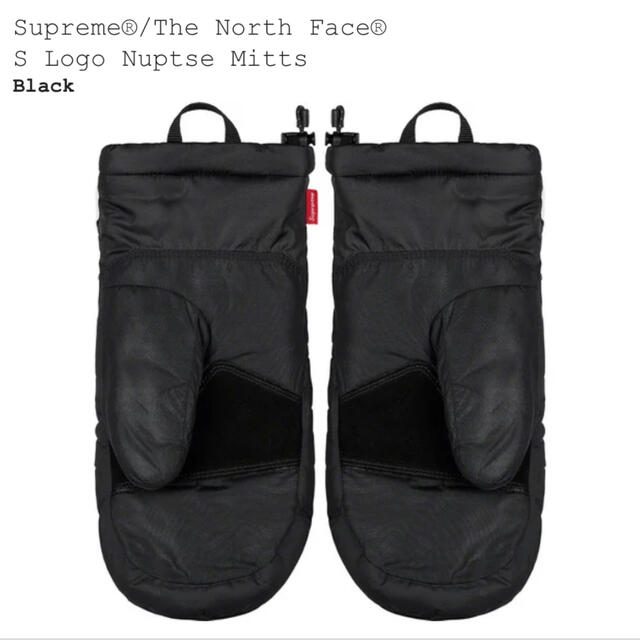 Supreme(シュプリーム)のsupreme s logo nuptse mitts L メンズのファッション小物(手袋)の商品写真