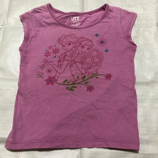 UNIQLO(ユニクロ)の100cm Tシャツ　アナ雪 キッズ/ベビー/マタニティのキッズ服女の子用(90cm~)(Tシャツ/カットソー)の商品写真
