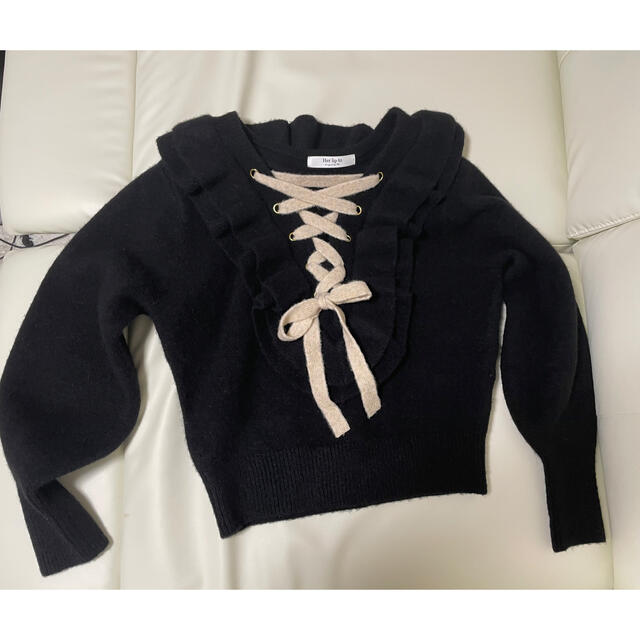 【なな様専用】herlipto新品♡ Lace Up Pullover レディースのトップス(ニット/セーター)の商品写真