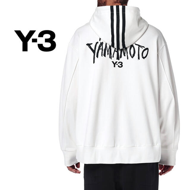 Y-3 ワイスリー オーバーサイズ 3ライン スウェットパーカー DY7161