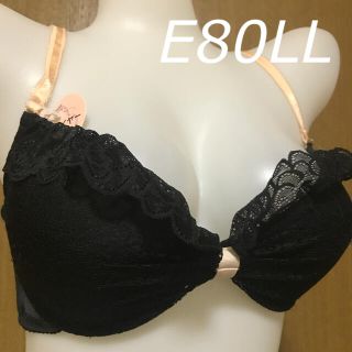 重ねレース ブラショー E80LL ブラック(ブラ&ショーツセット)