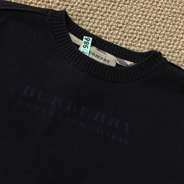 BURBERRY(バーバリー)の(3Y/98㎝)■バーバリー/BURBERRY■ネイビー長袖ニット キッズ/ベビー/マタニティのキッズ服男の子用(90cm~)(ニット)の商品写真