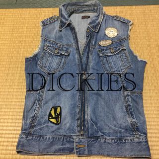 ディッキーズ(Dickies)のDICKIESベストジャケット☆即購入OK☆XL(Gジャン/デニムジャケット)