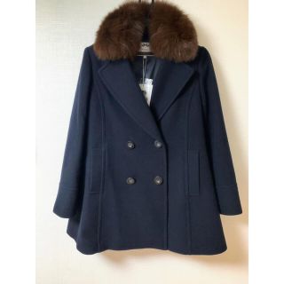 JILL STUART????ファー付コート ネイビー www.krzysztofbialy.com