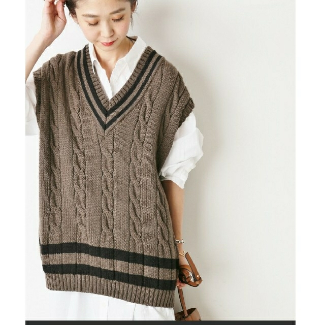 SLOBE IENA(スローブイエナ)のsakusaku様専用　Oldderby Knitwearニットベスト レディースのトップス(ニット/セーター)の商品写真