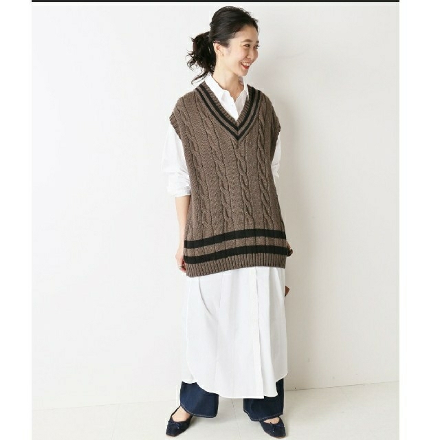 SLOBE IENA(スローブイエナ)のsakusaku様専用　Oldderby Knitwearニットベスト レディースのトップス(ニット/セーター)の商品写真