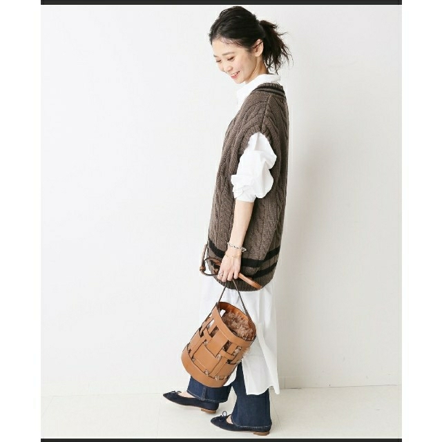 SLOBE IENA(スローブイエナ)のsakusaku様専用　Oldderby Knitwearニットベスト レディースのトップス(ニット/セーター)の商品写真