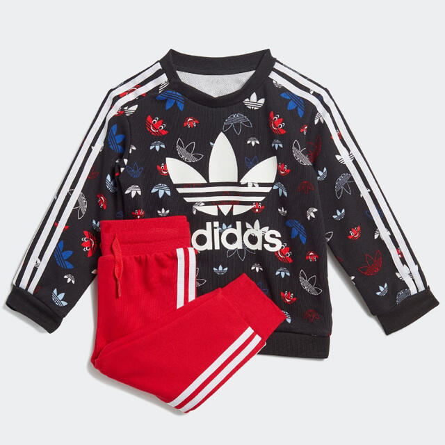 adidas(アディダス)のアディダス　トレフォイル　ジャージ　上下セット　100 キッズ/ベビー/マタニティのキッズ服男の子用(90cm~)(ジャケット/上着)の商品写真