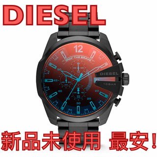 ディーゼル(DIESEL)の【新品未使用】半額以下❗️ディーゼル メガチーフ偏光ブラック腕時計 DZ4318(腕時計(アナログ))