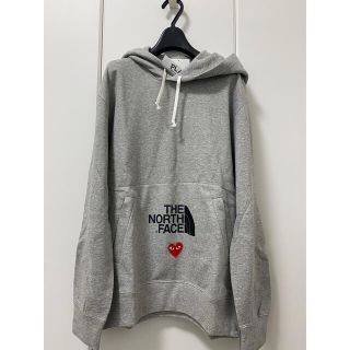 ザノースフェイス(THE NORTH FACE)のタグ付未使用★コムデギャルソン×ノースフェイスコラボパーカー★Lサイズ★グレー(パーカー)