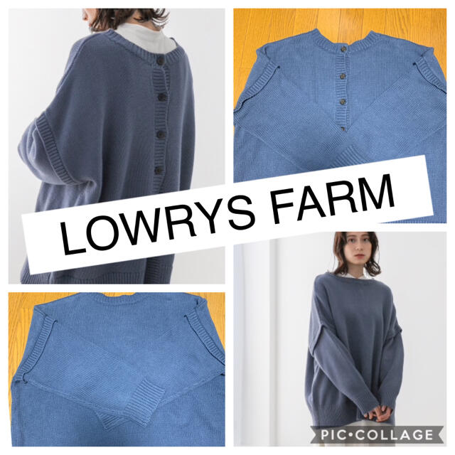 LOWRYS FARM★2WAYバックスリットカーディガン