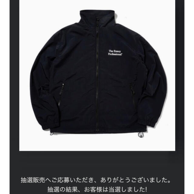 The Ennoy Professional NYLON JACKET 黒 XL