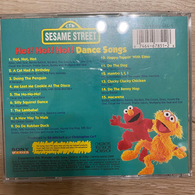 SESAME STREET(セサミストリート)のsesamestreet セサミストリート　CD 二枚セット エンタメ/ホビーのCD(キッズ/ファミリー)の商品写真