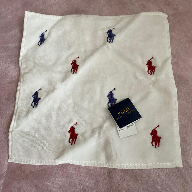 POLO RALPH LAUREN(ポロラルフローレン)のPOLOラルフローレン ★タオルハンカチ レディースのファッション小物(ハンカチ)の商品写真