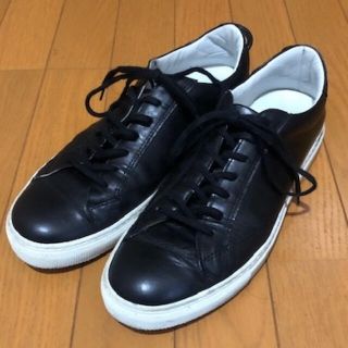 コモンプロジェクト(COMMON PROJECTS)のAmb レザースニーカー　ブラック サイズ8  検　コモンプロジェクト(スニーカー)