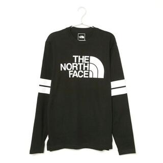 ザノースフェイス(THE NORTH FACE)の海外モデル THE NORTH FACE ノースフェイス ロンT 海外S 黒(Tシャツ/カットソー(七分/長袖))