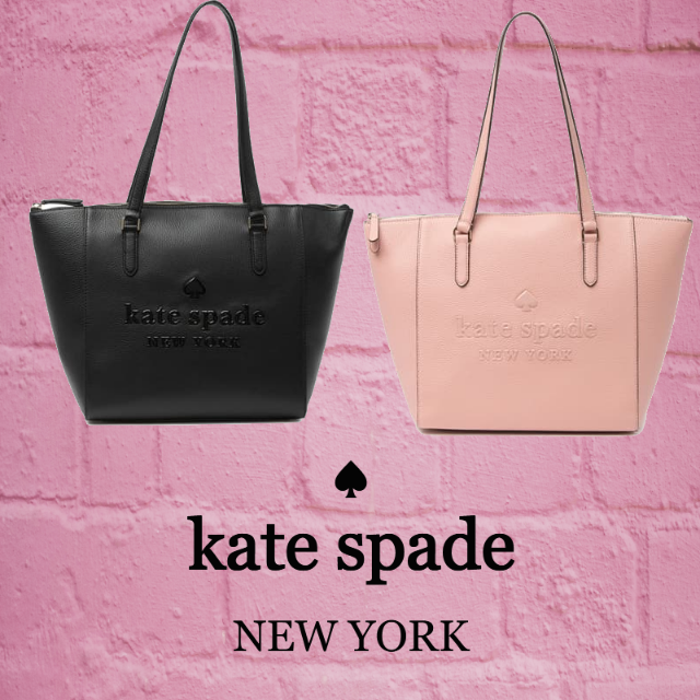 ★SALE☆【kate spade】ロゴ　sienneラージレザー　トートバッグ