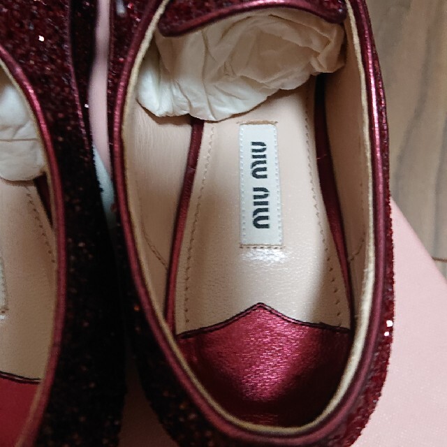 miumiu(ミュウミュウ)の【クリスマスsale】miumiu  レースアップシューズ レディースの靴/シューズ(ローファー/革靴)の商品写真