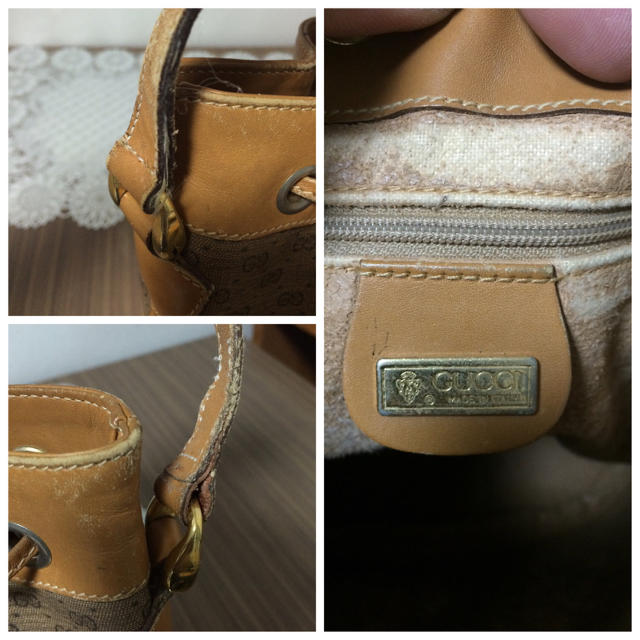 Gucci(グッチ)のオールド グッチ 巾着ショルダーバッグ レディースのバッグ(ショルダーバッグ)の商品写真
