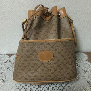 グッチ(Gucci)のオールド グッチ 巾着ショルダーバッグ(ショルダーバッグ)