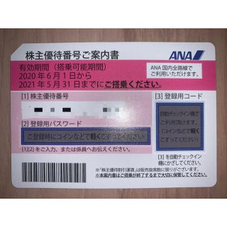 エーエヌエー(ゼンニッポンクウユ)(ANA(全日本空輸))のANA 株主優待券１枚 2021/11/30有効期間(その他)