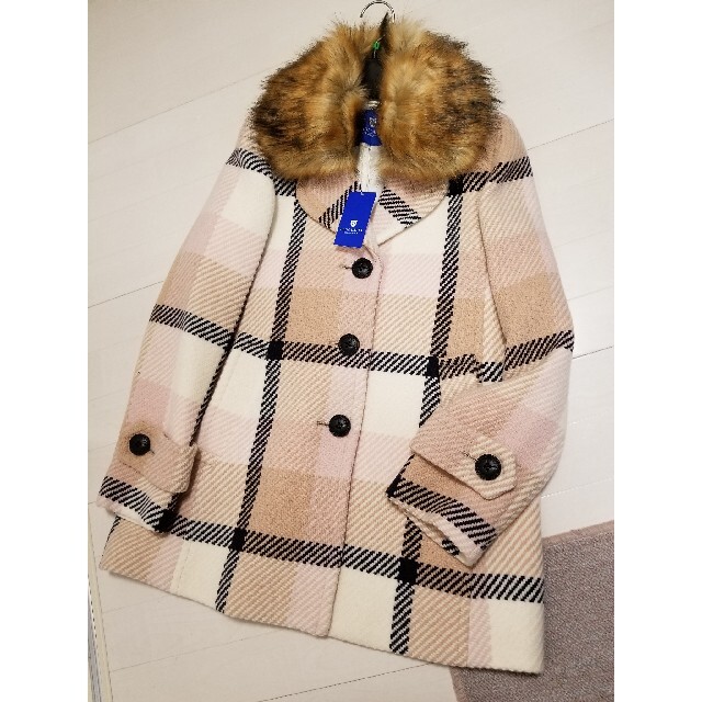 BURBERRY BLUE LABEL - バーバリーブルーレーベル クレストブリッジチェック ツイードコート38 新品の通販 by