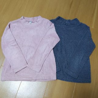 ユニクロ(UNIQLO)のUNIQLO 110cm フリース2枚セット 男女兼用(Tシャツ/カットソー)