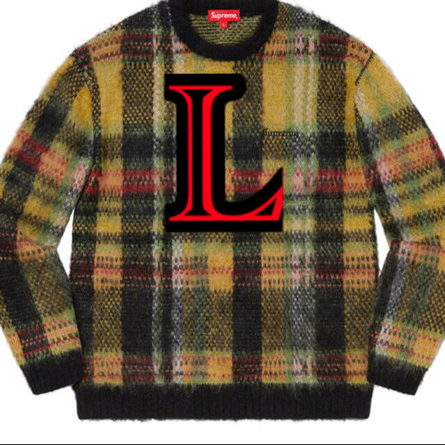 supreme Brushed Plaid Sweaterニット/セーター