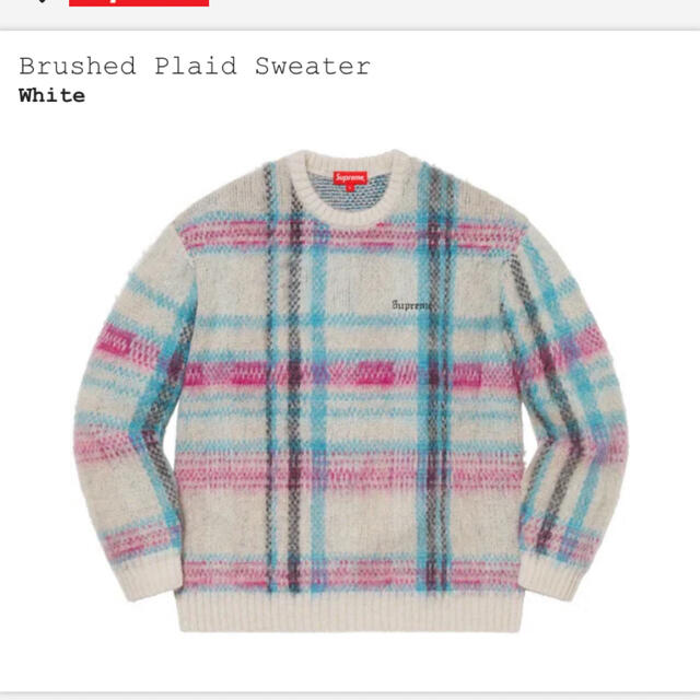 Supreme(シュプリーム)の Brushed Plaid Sweater メンズのトップス(ニット/セーター)の商品写真