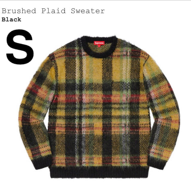 メンズSupreme brushed plaid sweater