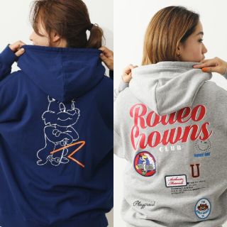 ロデオクラウンズワイドボウル(RODEO CROWNS WIDE BOWL)のネイビーとグレーおまとめ(パーカー)