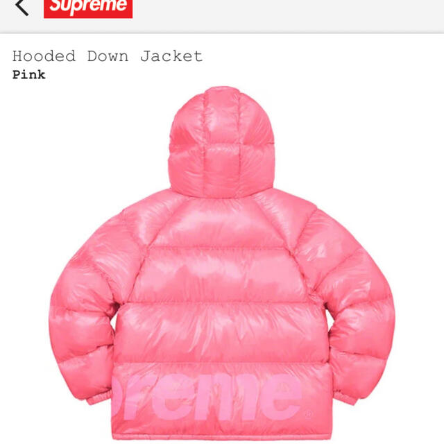 Supreme(シュプリーム)のIchita様専用　シュプリームHooded Down Jacket pink  メンズのジャケット/アウター(ダウンジャケット)の商品写真