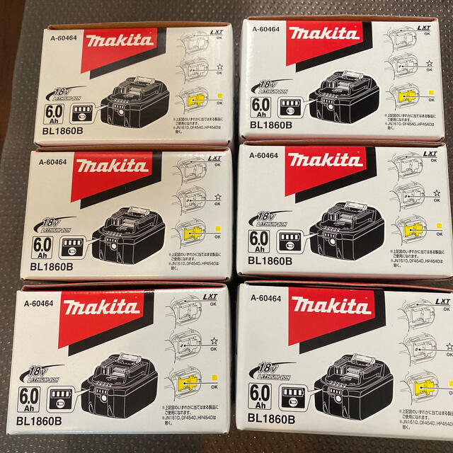 誠実】 makita 6個 - Makita マキタ バッテリーBL1860B 純正 新品 18V