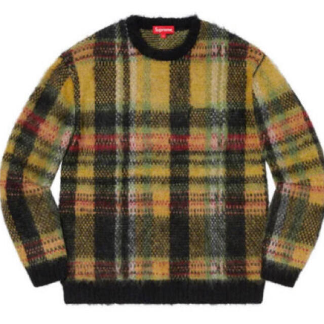 Supreme brushed plaid sweater m