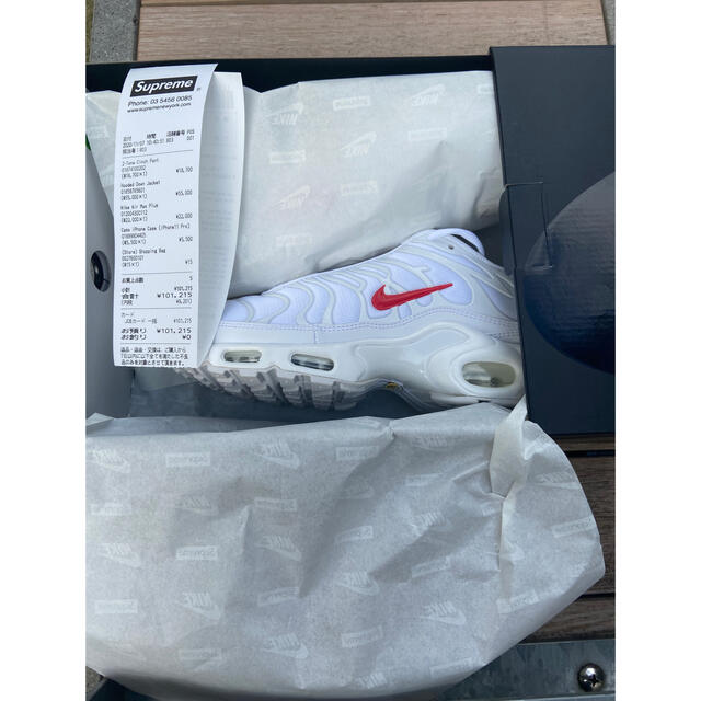 NIKE × Supreme Air Max Plus white 白 27.0 NIKE × Supreme Air Max Plus white 白 27.0