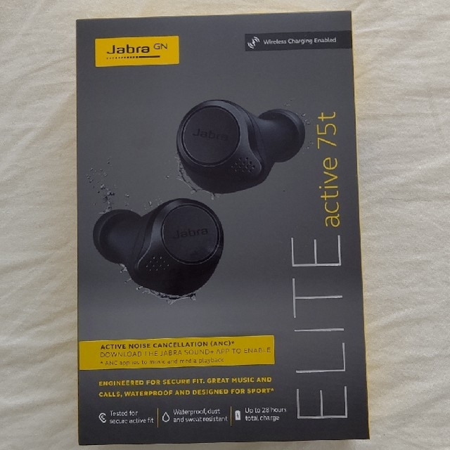 新品未開封 jabra elite active 75t wireless充電オーディオ機器