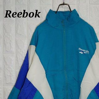 リーボック(Reebok)のリーボック 90s ナイロンジャケット ワンポイント エメラルドグリーン(ナイロンジャケット)