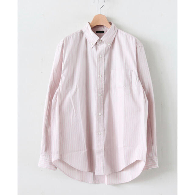 【開店記念セール！】 SHIRT BUTTONDOWN LENO -Pink 20SS Stripe- シャツ