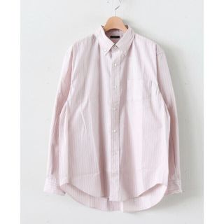 LENO BUTTONDOWN SHIRT -Pink Stripe- 20SS(シャツ)