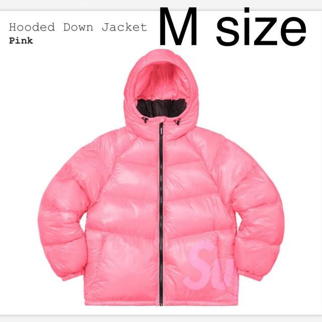 新素材新作 jacket down hooded Supreme - Supreme pink 新品 M ダウンジャケット