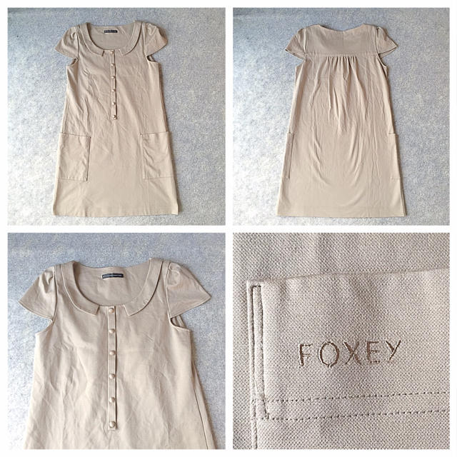 FOXEY(フォクシー)のフォクシー 半袖 デザイン ワンピース レディースのワンピース(ひざ丈ワンピース)の商品写真