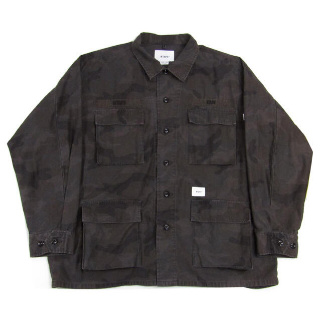 W)taps(ダブルタップス)のJUNGLE LS 02／SHIRT．COTTON．SATIN．CAMO  メンズのジャケット/アウター(ミリタリージャケット)の商品写真